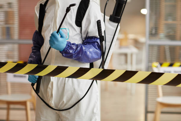 Professional Blood Cleanup technician working in Syosset, NY